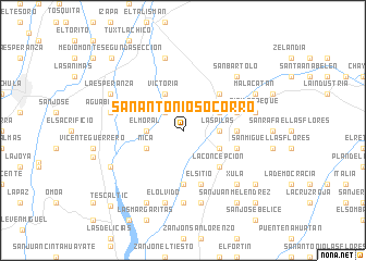 map of San Antonio Socorro