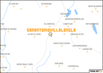 map of San Antonio Villalongla