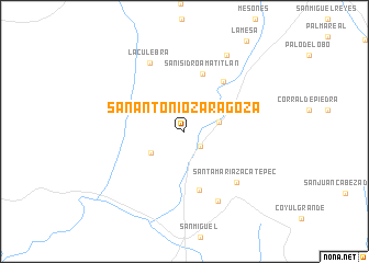 map of San Antonio Zaragoza