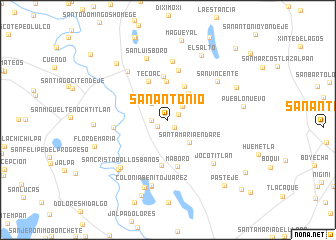 map of San Antonio