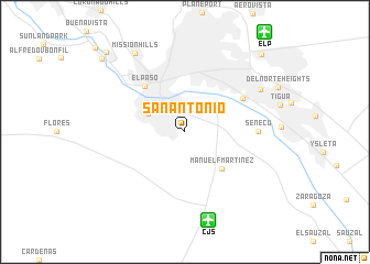 map of San Antonio