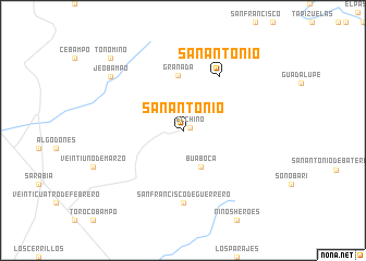 map of San Antonio