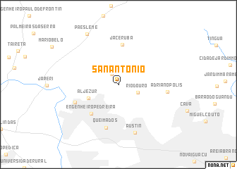 map of San Antônio