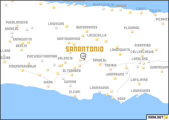 map of San Antonio