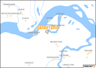 map of San Antonio