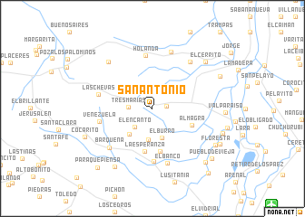 map of San Antonio