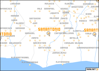 map of San Antonio