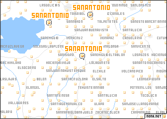 map of San Antonio