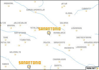 map of San Antonio