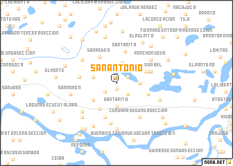 map of San Antonio