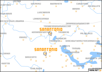 map of San Antonio