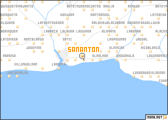 map of San Antón