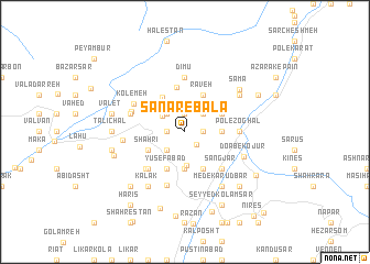 map of Sanār-e Bālā