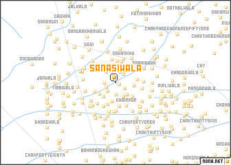 map of Sanāsīwāla