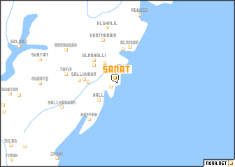map of Sānāt