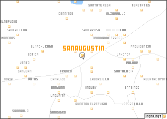 map of San Augustín