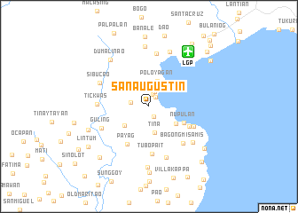 map of San Augustin