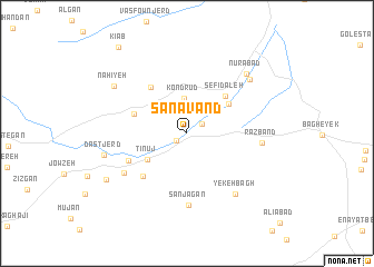 map of Sanāvand