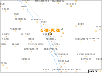 map of Sanāvord