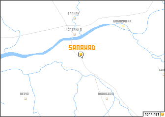 map of Sānāwad