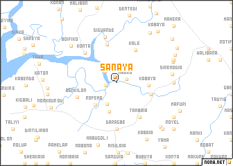 map of Sanaya