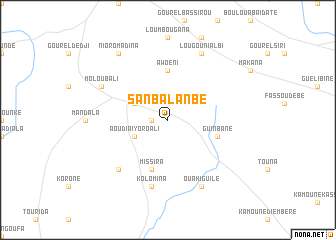 map of Sanba Lanbé