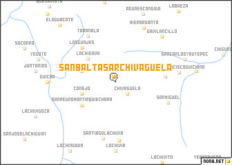 map of San Baltasar Chivaguela