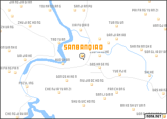 map of Sanbanqiao