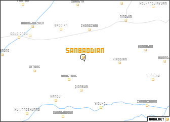map of Sanbaodian
