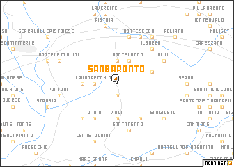 map of San Baronto