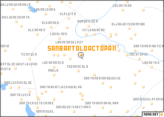 map of San Bartolo Actopan