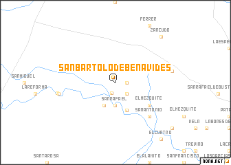 map of San Bartolo de Benavides