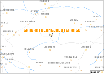 map of San Bartolomé Jocotenango