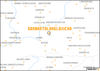 map of San Bartolomé Loxicha