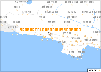 map of San Bartolomeo di Bussonengo