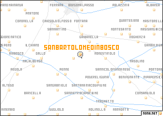 map of San Bartolomeo in Bosco