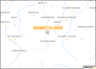 map of San Bartolomeo