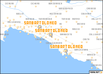 map of San Bartolomeo