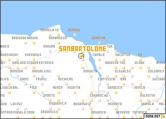 map of San Bartolomé