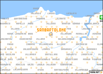 map of San Bartolomé