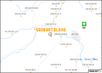 map of San Bartolomé