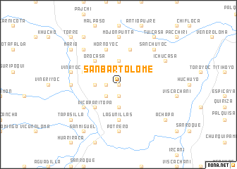 map of San Bartolomé