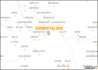 map of San Bartolomé