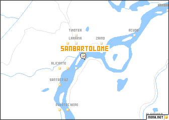 map of San Bartolomé