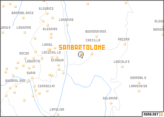 map of San Bartolomé