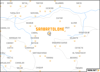 map of San Bartolomé