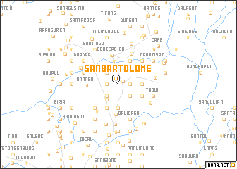 map of San Bartolome