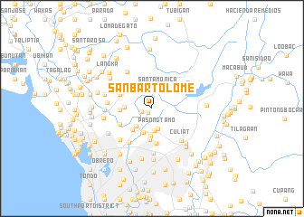 map of San Bartolome