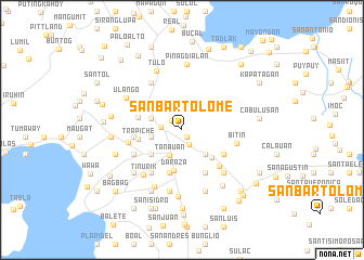 map of San Bartolome