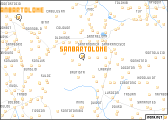 map of San Bartolome